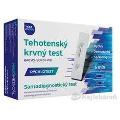 MAXIMEDICAL Tehotenský krvný test BABYCHECK-1 WB samodiagnostický test z krvi 1 set