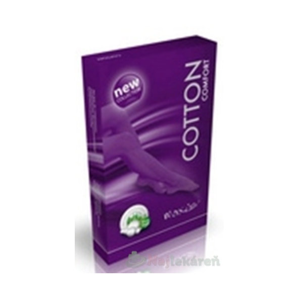 MAXIS COMFORT COTTON STEHENNÉ PANČUCHY veľkosť 7 bez špice s krajkou bronz 1 pár