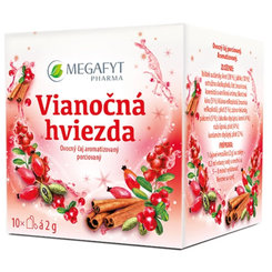 MEGAFYT Vianočná hviezda ovocný čaj aromatizovaný porciovaný 10x2g
