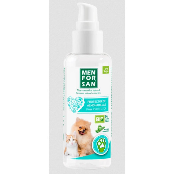 MEN FOR SAN ochranný gél s aloe vera na labky pre psov a mačky 60 ml