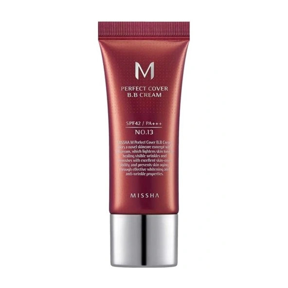 MISSHA M BB krém Perfect Cover Bright Beige 13 PA+++ SPF 42 20ml