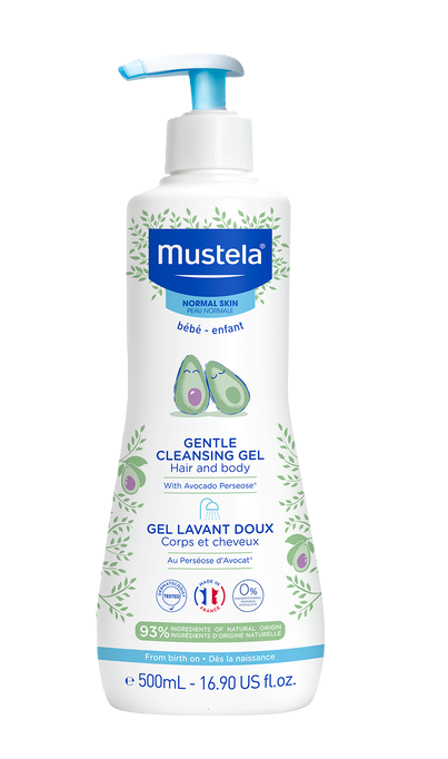 MUSTELA Jemný čistiaci telový a vlasový gél pre deti 0m+ 500ml