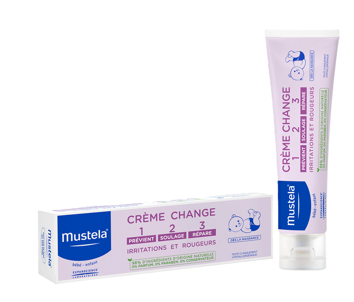 MUSTELA Krém proti zapareninám pri prebaľovaní 0m+ 100ml