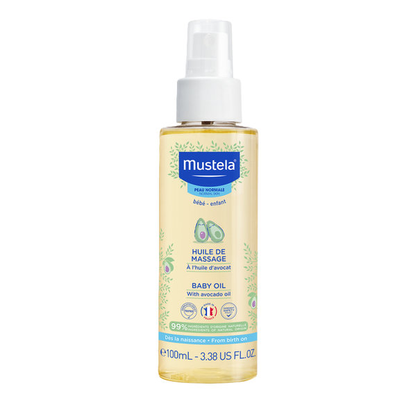 MUSTELA Masážny olej s avokádom 0m+ 100ml