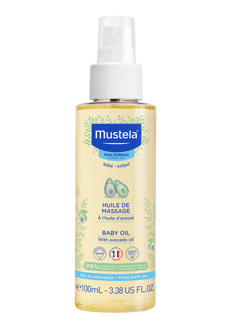 MUSTELA Masážny olej s avokádom 0m+ 100ml