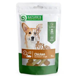 Maškrta Natures Protection Snack pre psy s kuracím mäsom 75 g