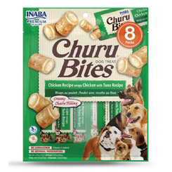 Maškrta pre psy Inaba Churu Bites dog Kura s tuniakom 8túb 96g
