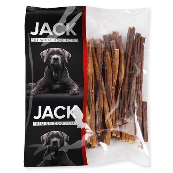 Maškrta pre psy Jack sušené hovädzie črevá 100g