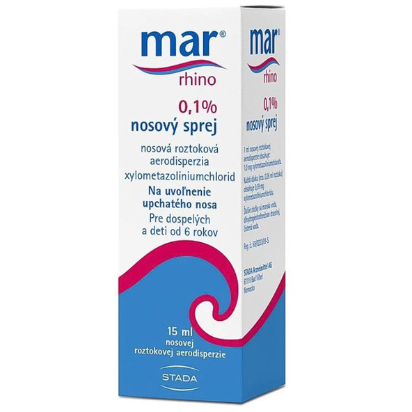 Mar rhino 0,1% sprej na zvlhčenie a očistenie nosovej sliznice 15ml