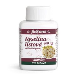 MedPharma KYSELINA LISTOVÁ 800 µg forte 107 tabliet