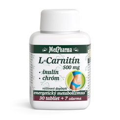 MedPharma L-CARNITÍN 500 MG + INULÍN + CHRÓM tablety 30+7 zadarmo