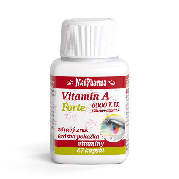 MedPharma Vitamín A 6000 I.U. Forte 67 kapsúl