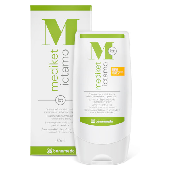 Mediket Ictamo šampón na ošetrovanie problémov kože hlavy 80 ml