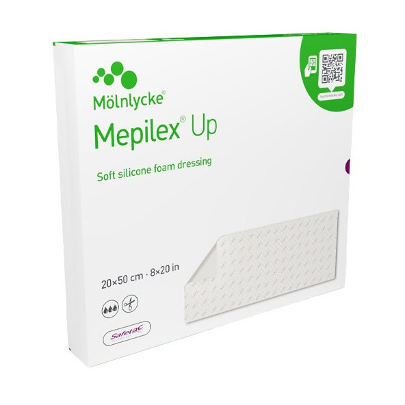 Mepilex Up 20x50 cm obväz penový silikónový 2 ks