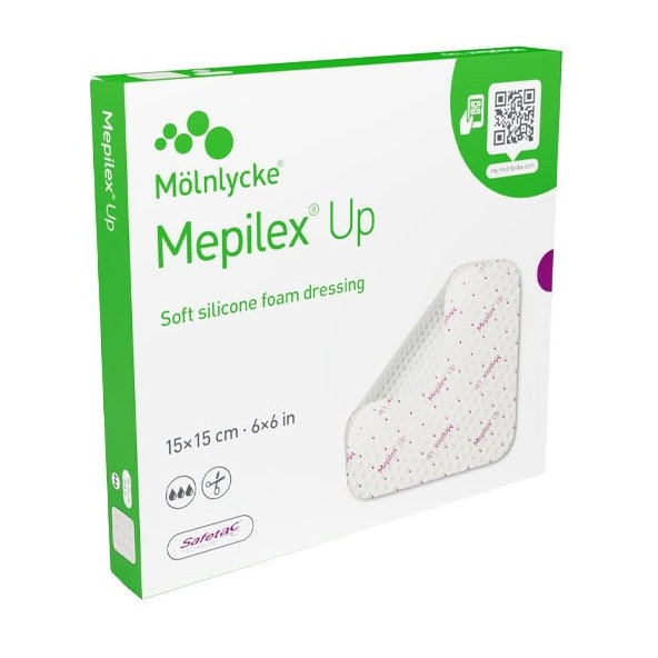 Mepilex UP 15x15cm obväz penový silikónový 5ks