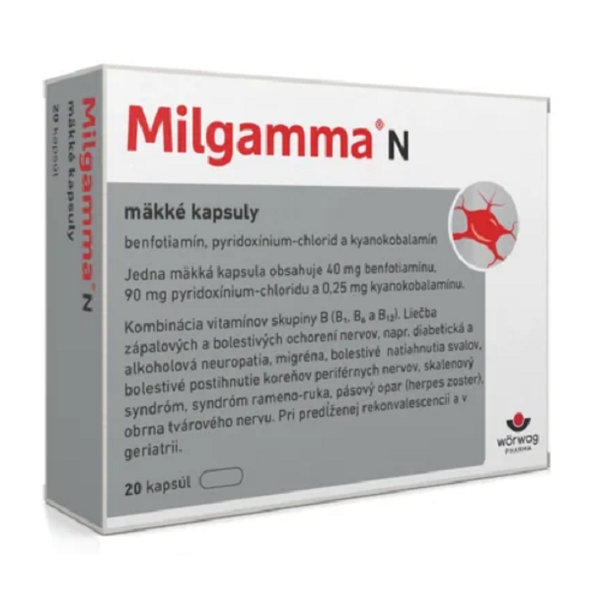 Milgamma N proti bolesti chrbta 20tbl