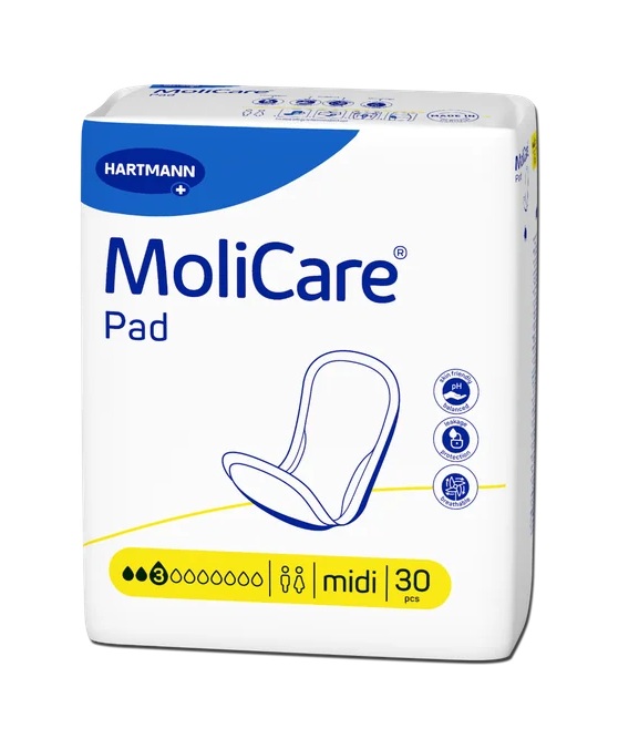 MoliCare Pad 3 kvapky (midi) inkontinenčné vložky 30ks