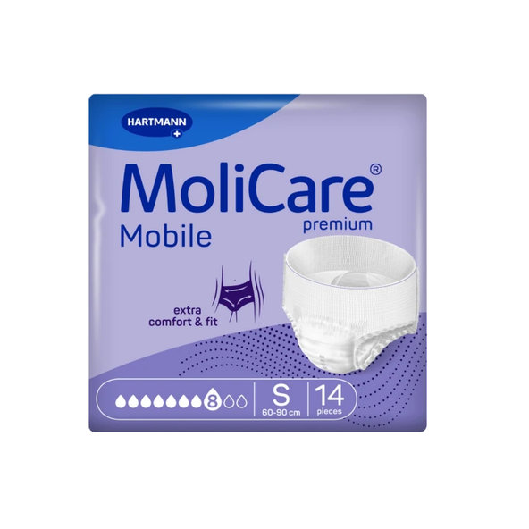 MoliCare Premium Mobile 8 kvapiek S fialové 60 - 90 cm 14 ks