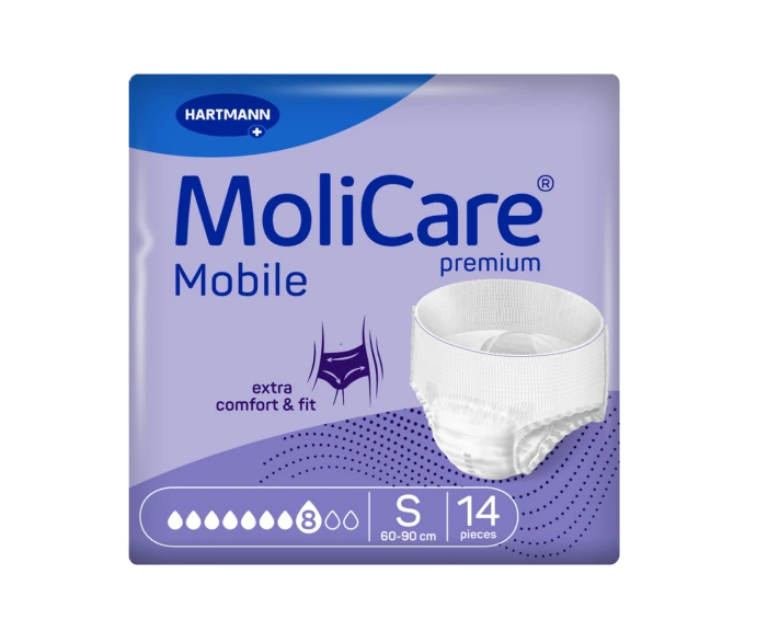 MoliCare Premium Mobile 8 kvapiek S fialové 60 - 90 cm 14 ks