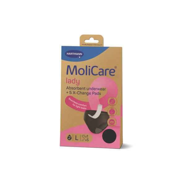MoliCare lady L absorpčná spodná bielizeň 1 ks + X-Change vložka 5 ks