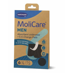MoliCare MEN L absorpčná spodná bielizeň 1 ks + X-Change vložka 5 ks