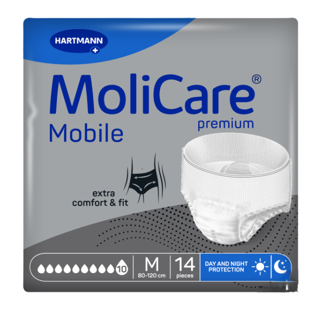 Molicare Premium Mobile 10 kvapiek M 14 ks