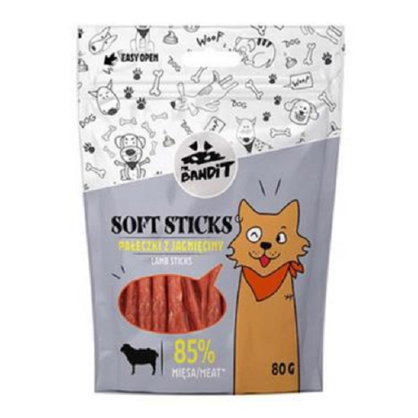 Mr. Bandit soft sticks lamb sticks maškrta pre psy 80g