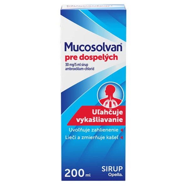 Mucosolvan sirup pre dospelých 1200 mg, 200 ml