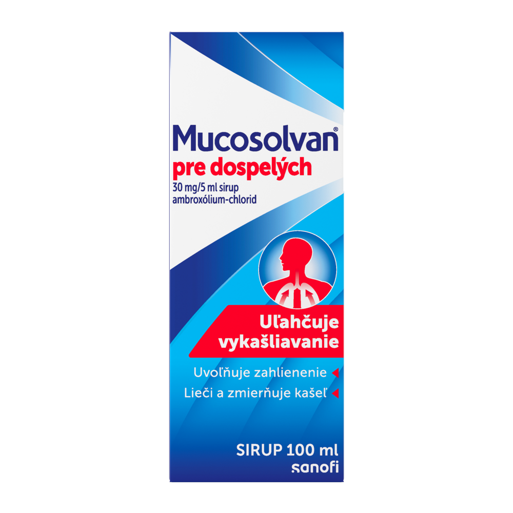 Mucosolvan sirup pre dospelých 600 mg, 100 ml