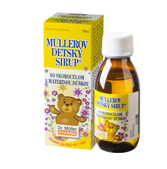 MÜLLEROV DETSKÝ SIRUP so skorocelom a materinou dúškou 245 ml kúpite na Najlekaren.eu