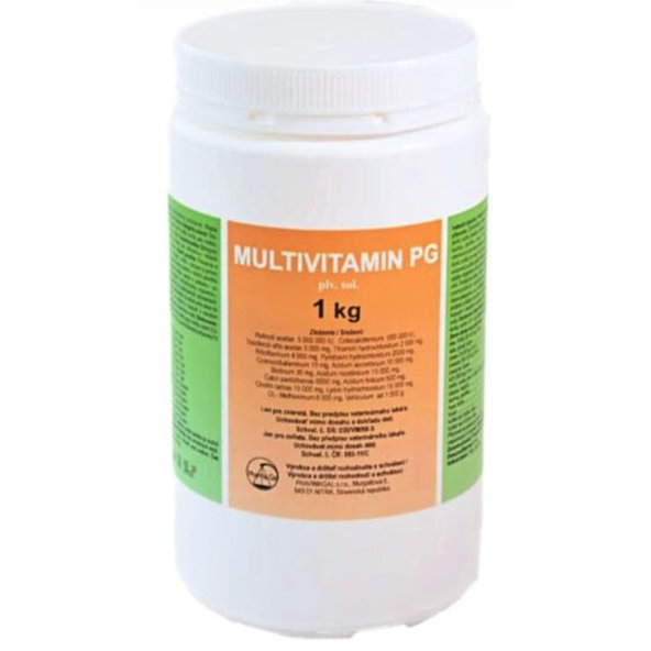 Multivitamín PG práškový pre všetky druhy zvierat 1000 g