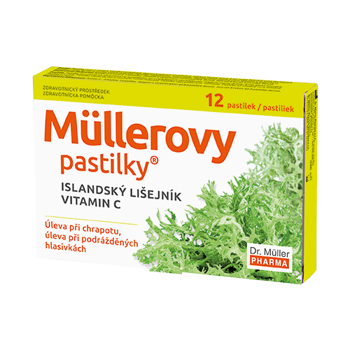 Müllerovy pastilky s isl.lišejníkem bez cukru 12 ks