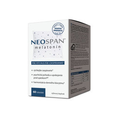 NEOSPAN melatonín pre dobrý spánok 60cps