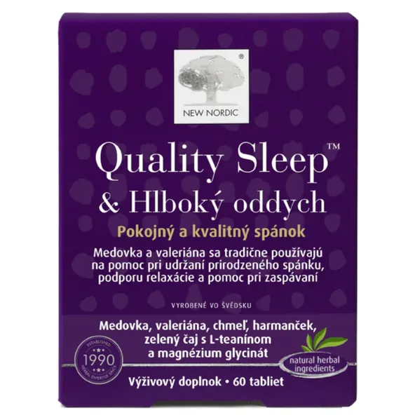 NEW NORDIC Quality Sleep & Hlboký oddych 60 tabliet