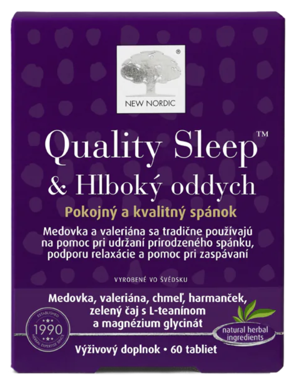 NEW NORDIC Quality Sleep & Hlboký oddych 60 tabliet