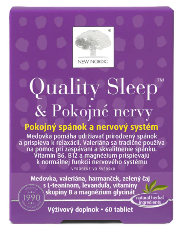 NEW NORDIC Quality Sleep & Pokojné nervy 60 tabliet