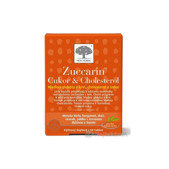 NEW NORDIC Zuccarin Cukor & Cholesterol 60tbl