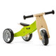 NICKO Dřevěné odrážedlo 2v1 mini tříkolka - zelené