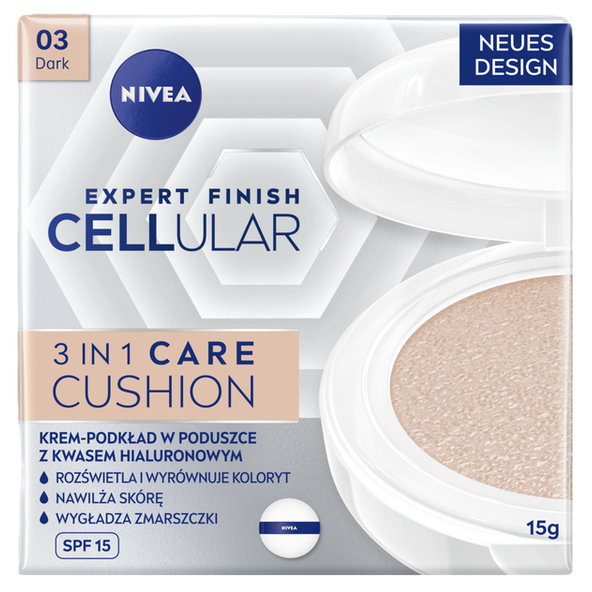 NIVEA Cellular Cushion tónovací krém SPF 15 tmavší odtieň 15 ml