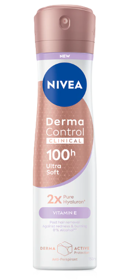 NIVEA Derma Control Clinical Ultra Soft antiperspirant v spreji 150 ml