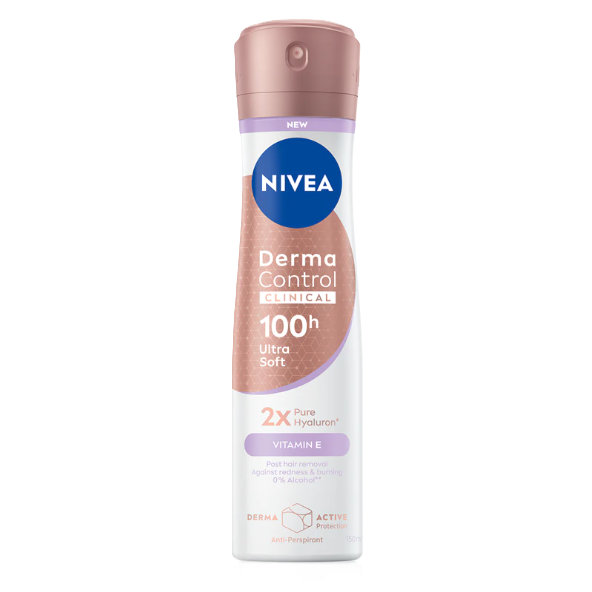 NIVEA Derma Control Clinical Ultra Soft antiperspirant v spreji 150 ml