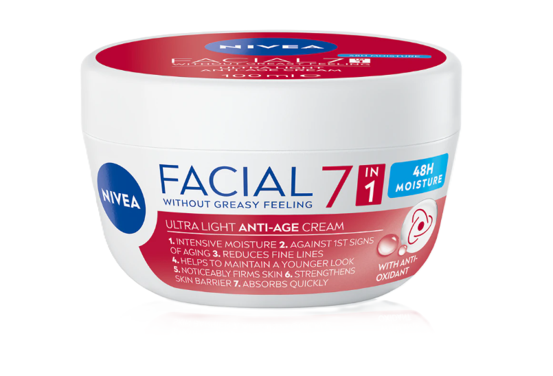 NIVEA Facial 7v1 denný krém proti vráskam 100 ml