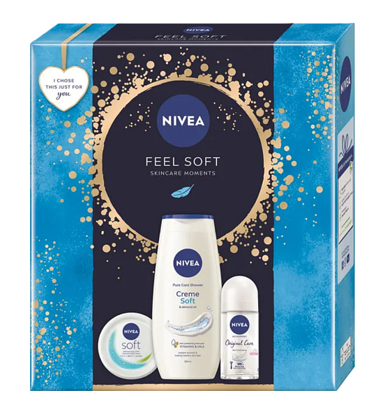 NIVEA Soft Trio kozmetická sada 3 ks