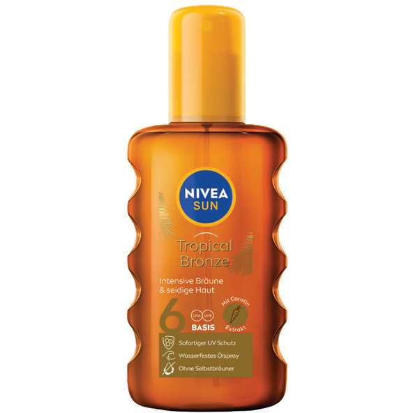 NIVEA Sun Olej na opaľovanie v spreji s karoténom OF 6 200 ml
