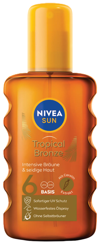 NIVEA Sun Olej na opaľovanie ve spreji Karoténom OF6