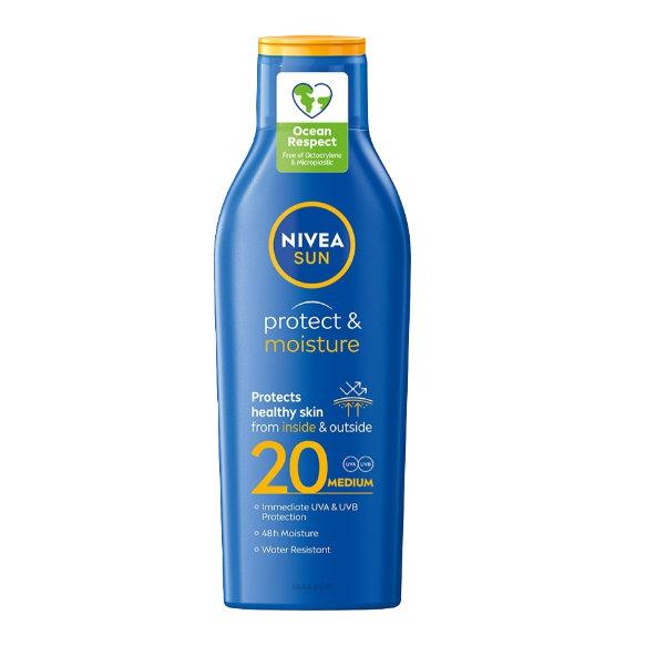NIVEA Sun hydratačné mlieko na opaľovanie OF 20 200ml