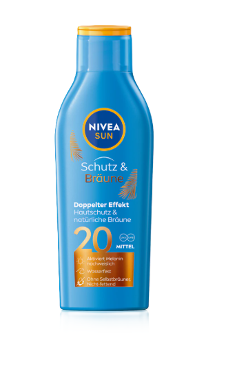 NIVEA Sun mlieko na opaľovanie Protect & Bronze OF 20 200ml