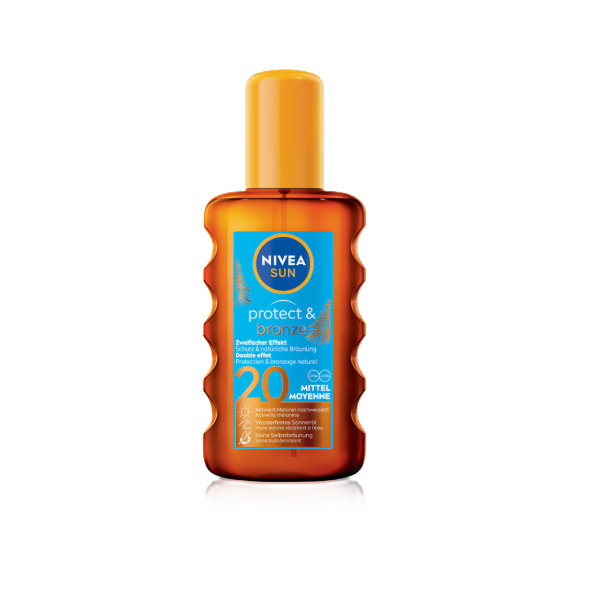 NIVEA Sun olej na opaľovanie SPF 20 Protect & Bronze 200 ml