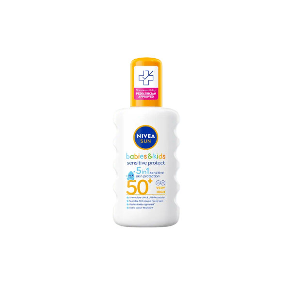 NIVEA Sun sprej na opaľovanie Sensitive 5v1 OF 50+ 200ml