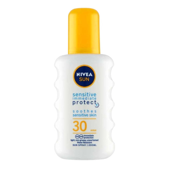 NIVEA Sun sprej na opaľovanie Sensitive OF 30 200ml